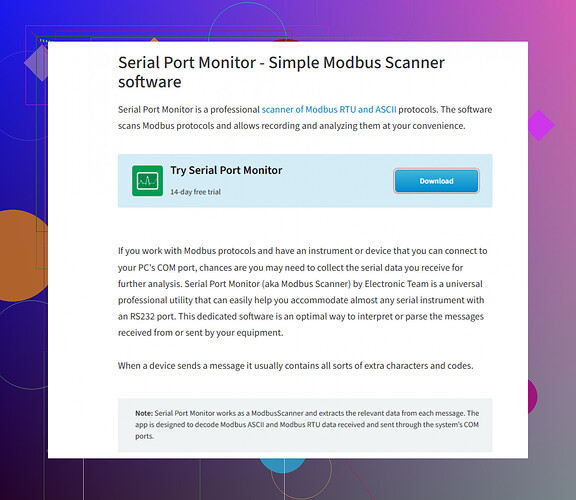 Need a tool to read Modbus data?