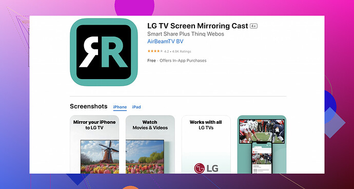 LG TV Screen Mirroring Cast