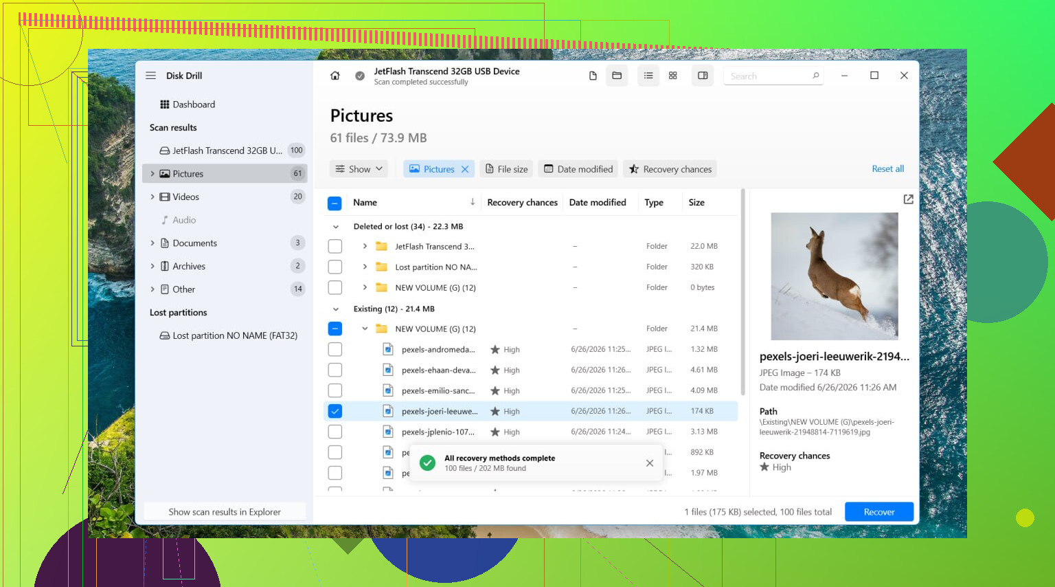 Vad är det säkraste sättet att fixa en RAW-partition på en extern hårddisk?