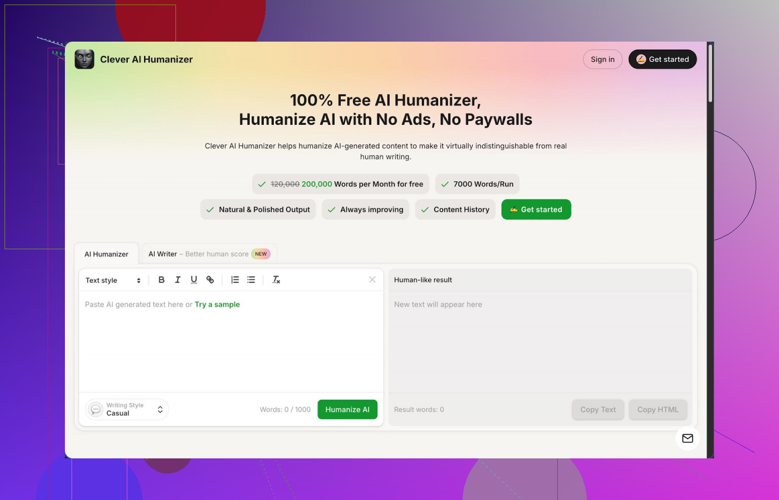 1. Recensione di Clever AI Humanizer