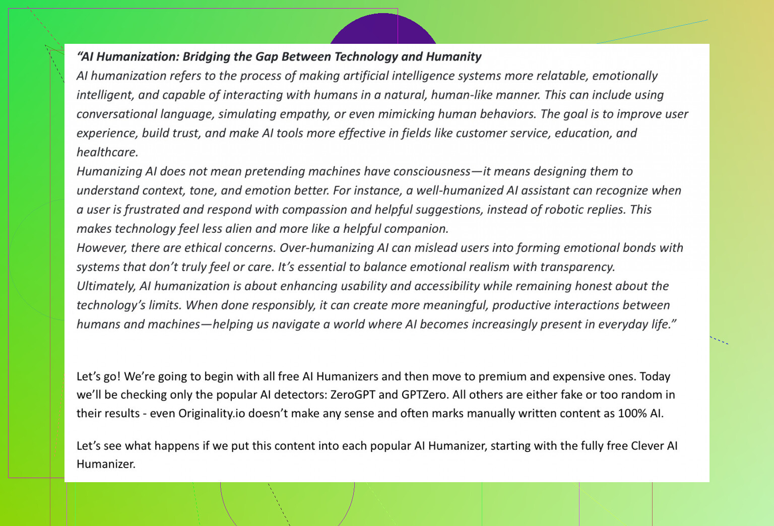 Can someone help me with Walter writing user reviews? - Humanize AI - Mepis  Forum