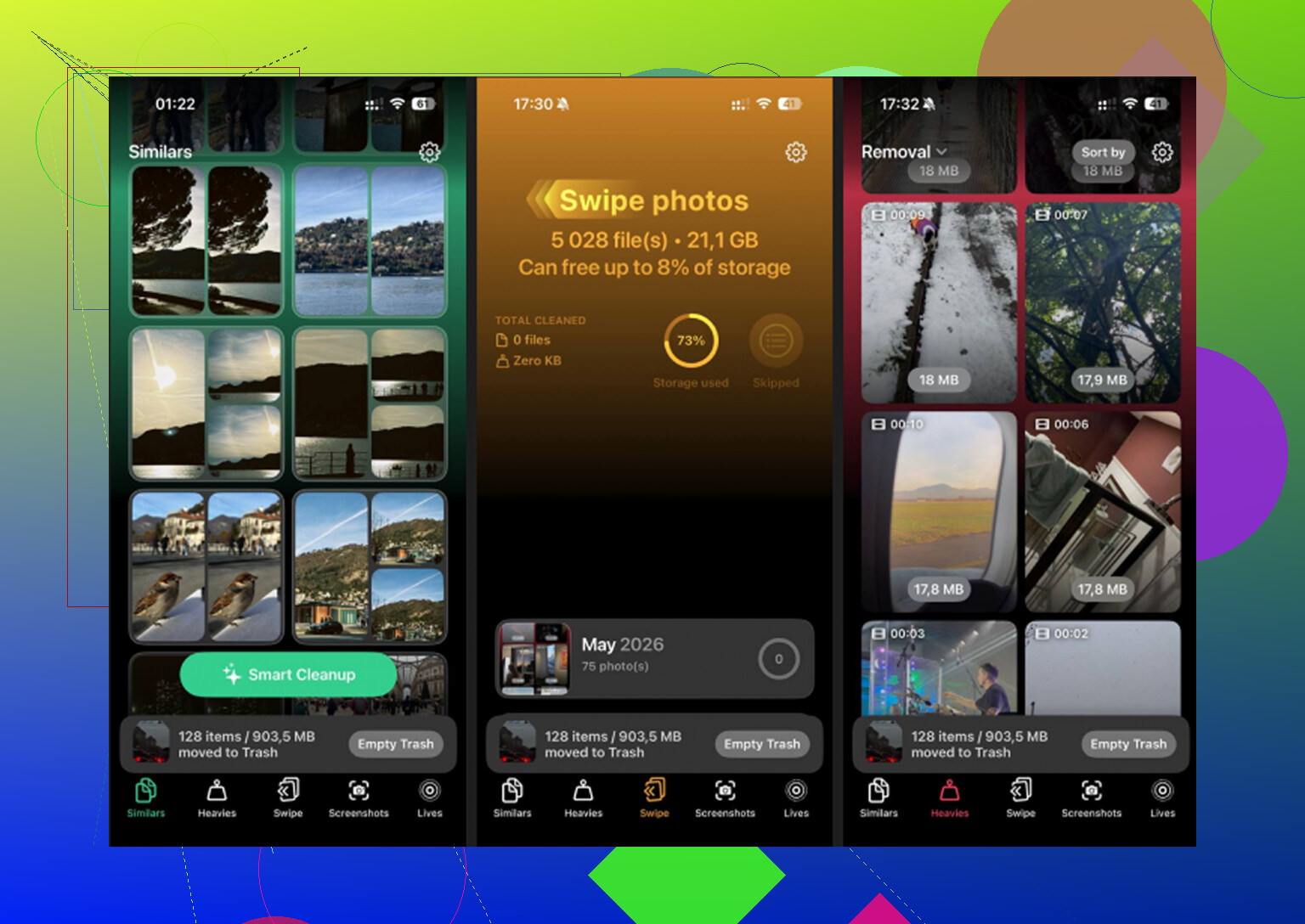 Hoe kom ik erachter welke gedownloade media op de iPhone daadwerkelijk ruimte innemen?