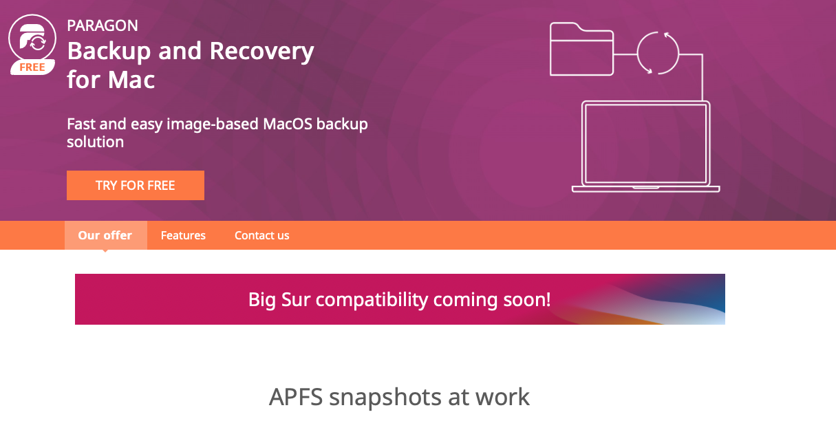 Paragon Backup and Recovery for Mac