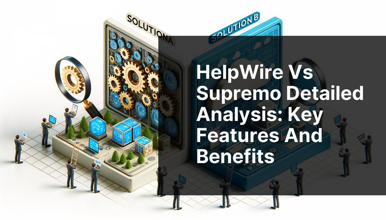 HelpWire vs Supremo Detailed Analysis: Key Features and Benefits