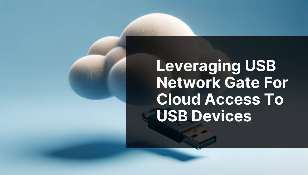 Leveraging USB Network Gate for Cloud Access to USB Devices