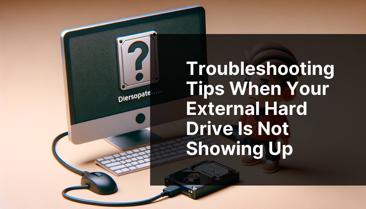 Troubleshooting Tips When Your External Hard Drive Is Not Showing Up