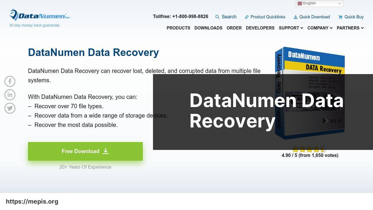 https://www.datanumen.com/data-recovery/ screenshot