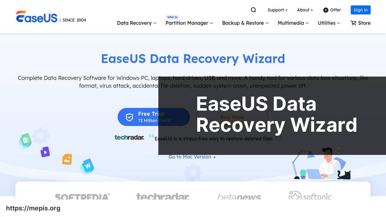 https://www.easeus.com/data-recovery-software/ screenshot