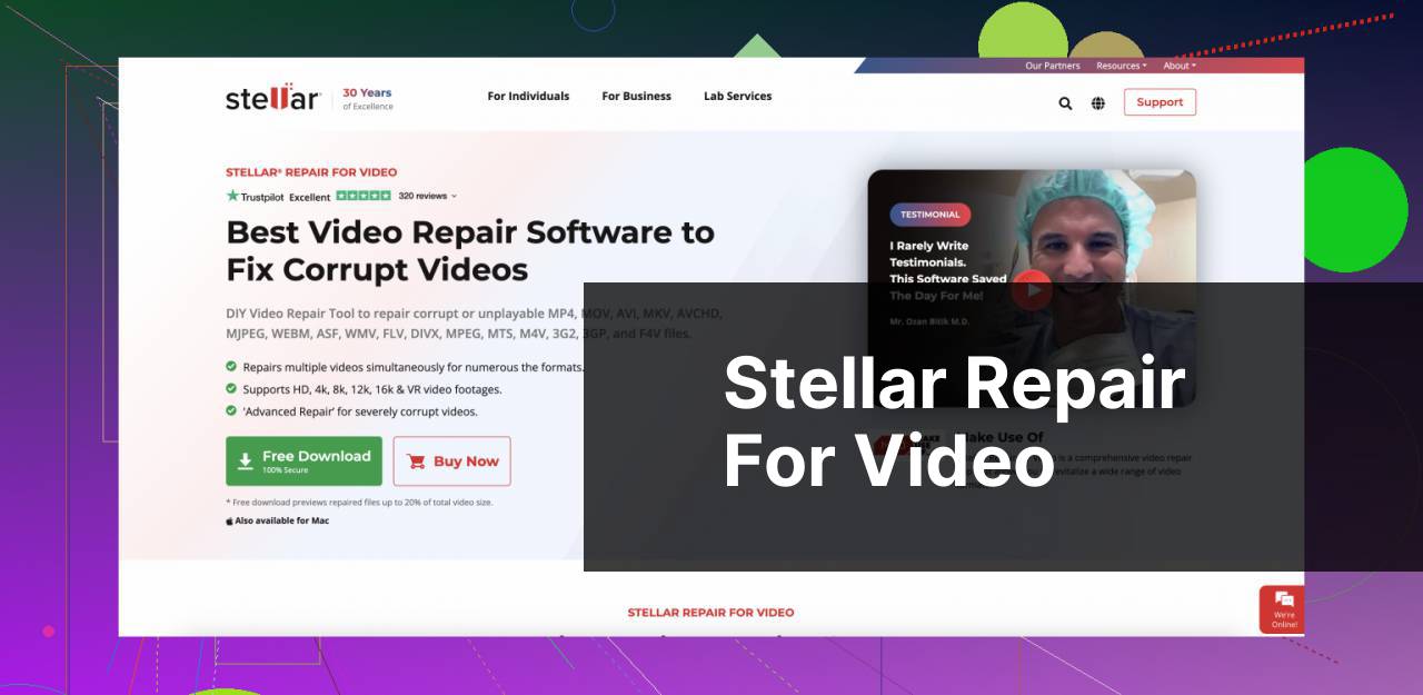 https://www.stellarinfo.com/video-repair.php screenshot