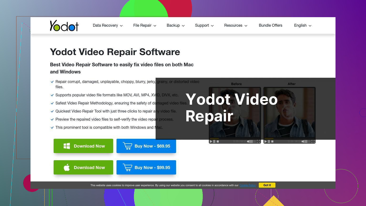 https://www.yodot.com/video-repair.html screenshot